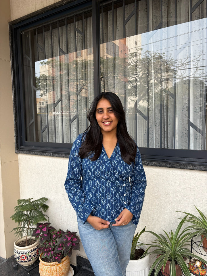 Noor indigo shirt