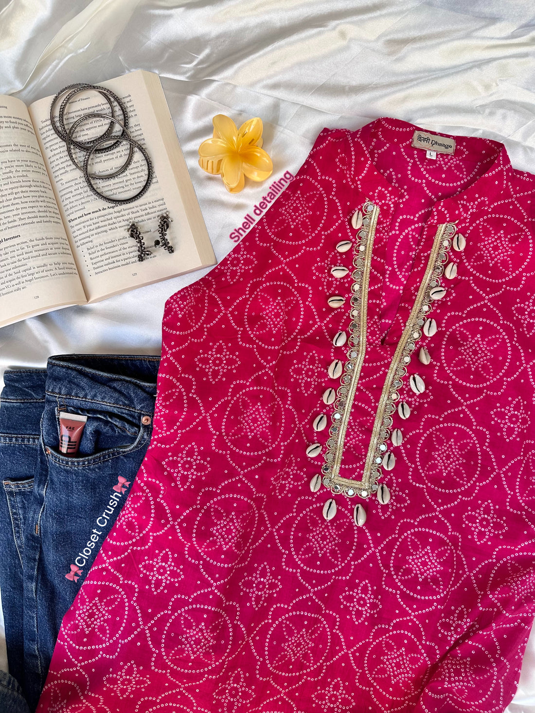 Pink Shell Kurti