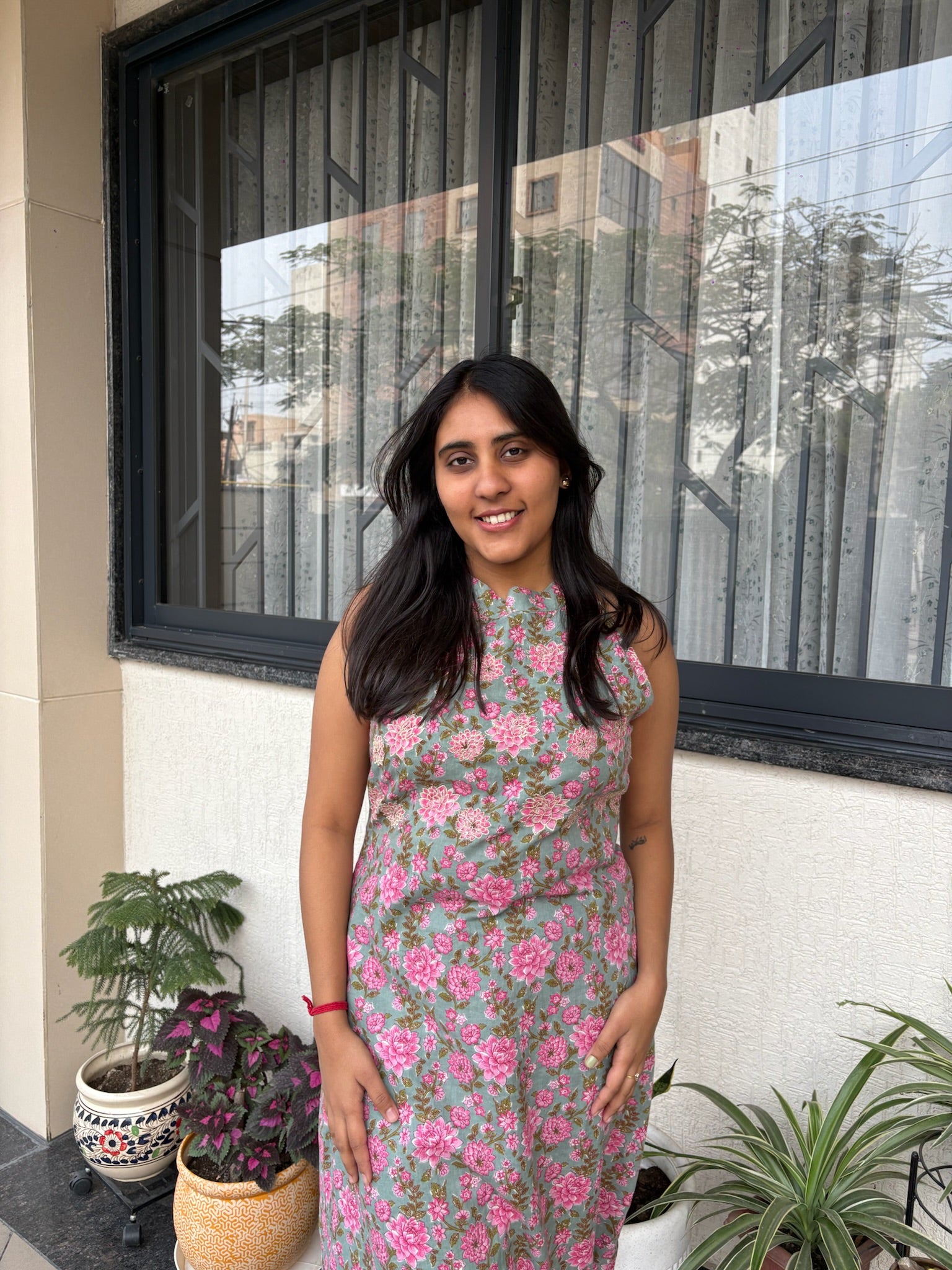 Halter Neck Kurti Set