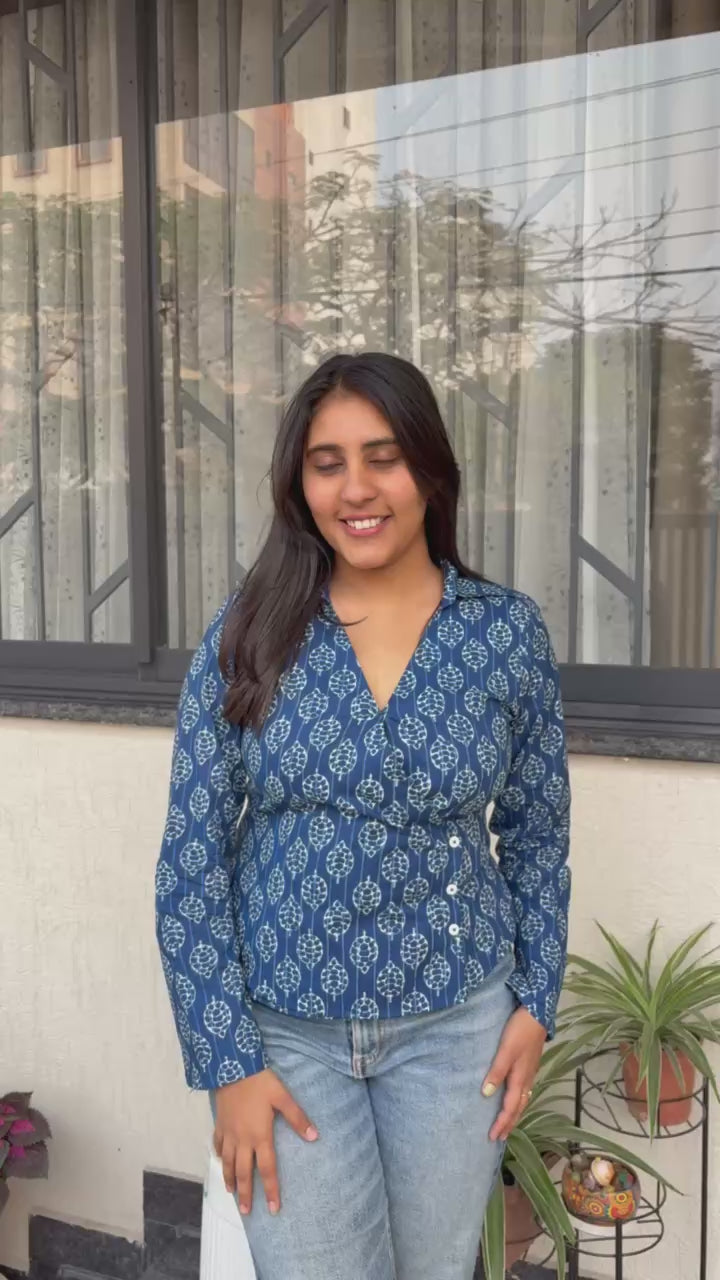 Noor indigo shirt