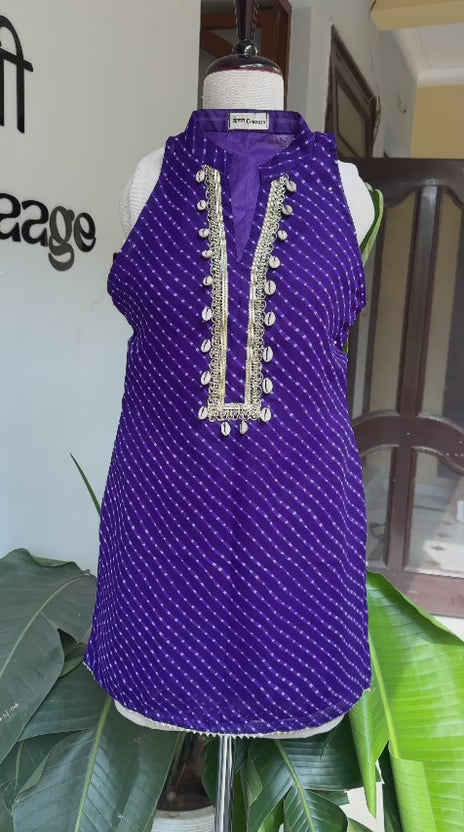 Gorgette Shell Kurti